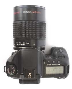 Фотографический объектив МС Рубинар 8/500 МАКРО и Canon 10D. Фото 2